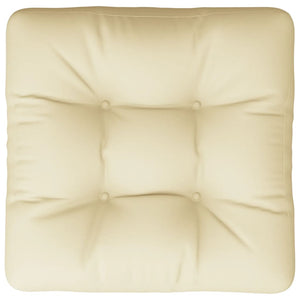 vidaXL Coussin de palette Crème 60x61,5x10 cm Tissu