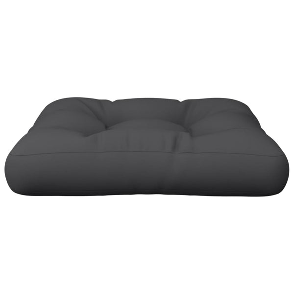 Schwarzes Palettenkissen 60x61,5 cm