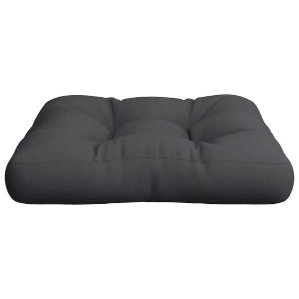 Schwarzes Palettenkissen 60x61,5 cm