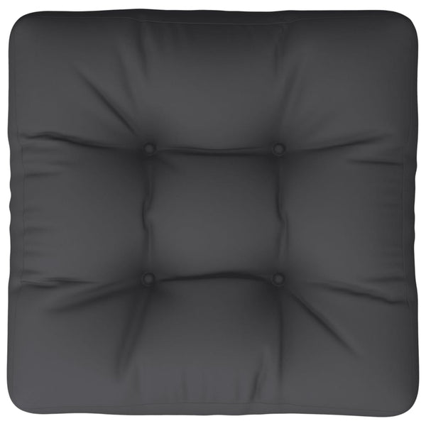 Schwarzes Palettenkissen 60x61,5 cm