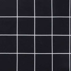 vidaXL Coussin de palette à carreaux noirs 60x61,5x10 cm en tissu Oxford