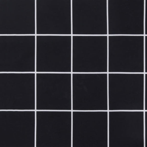 vidaXL Coussin de palette à carreaux noirs 60x61,5x10 cm en tissu Oxford
