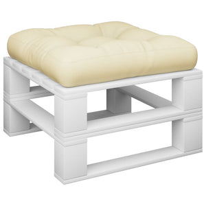 Creme Palettenkissen 58x58 cm