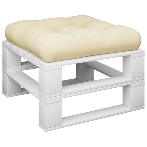 Creme Palettenkissen 58x58 cm