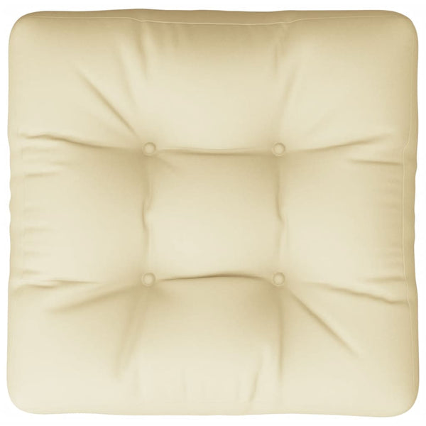 Creme Palettenkissen 58x58 cm