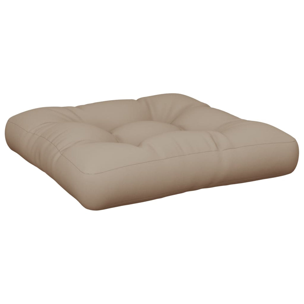 Palettenkissen Taupe 58x58 cm Stoff
