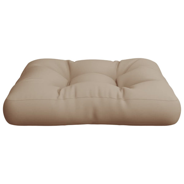 Palettenkissen Taupe 58x58 cm Stoff