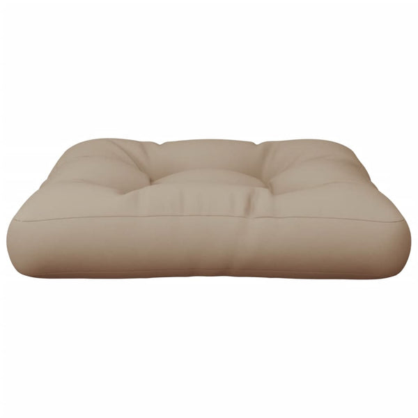 Palettenkissen Taupe 58x58 cm Stoff