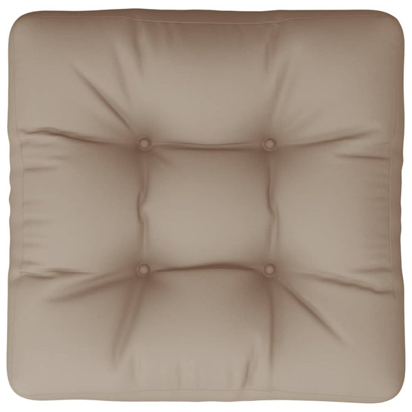 Palettenkissen Taupe 58x58 cm Stoff