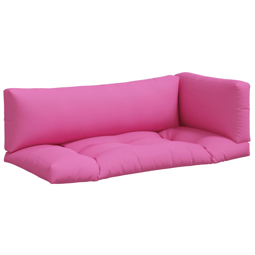 Palettenkissen 3er Set Rosa Oxford