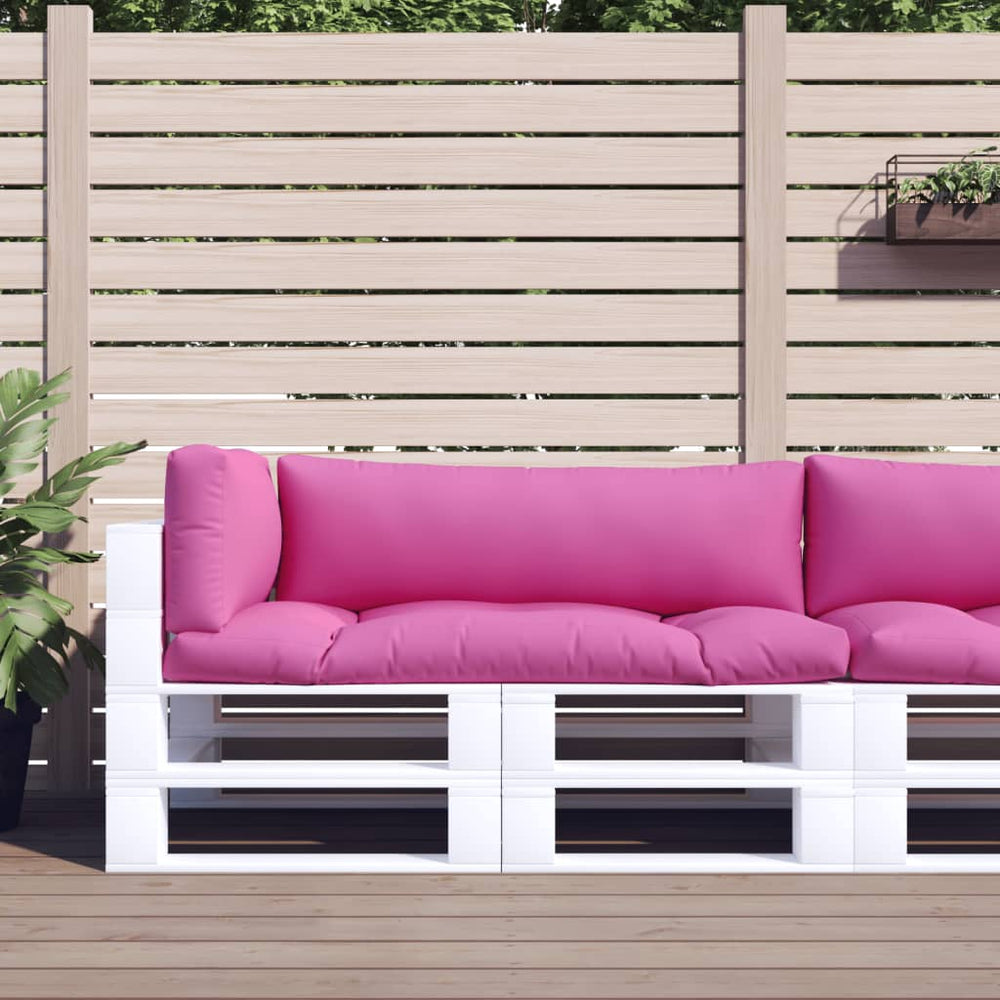 Palettenkissen 3er Set Rosa Oxford