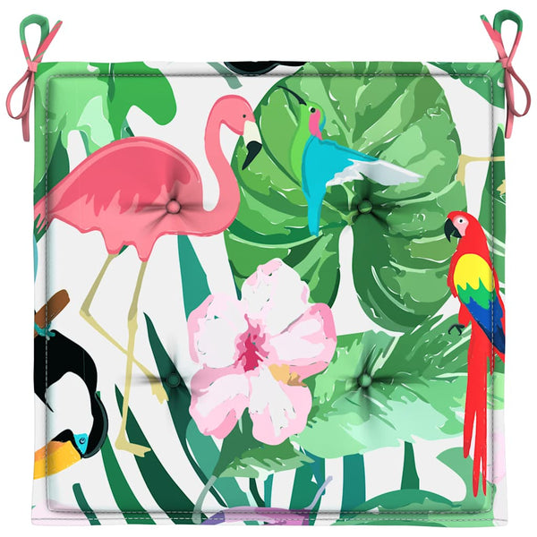 Gartenstuhl Kissen Mehrfarbig 40x40 cm, 2er-Set