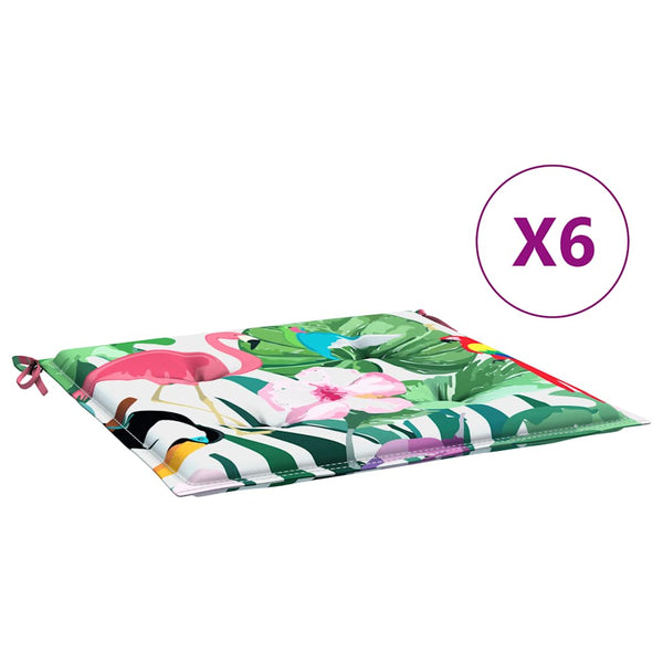 Gartenstuhl Kissen Mehrfarbig 6er Set