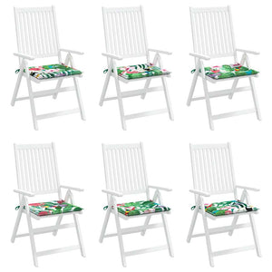 Gartenstuhl Kissen Mehrfarbig 6er Set
