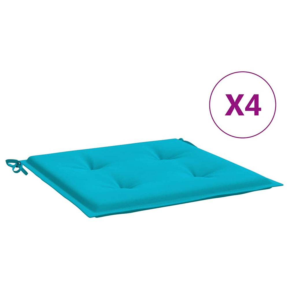 Türkise Gartenstuhl Kissen 4er Set