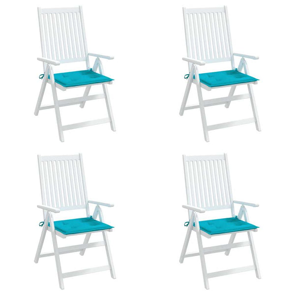 Türkise Gartenstuhl Kissen 4er Set