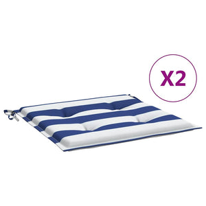 Gestreifte Gartenstuhl Kissen, 2er Set