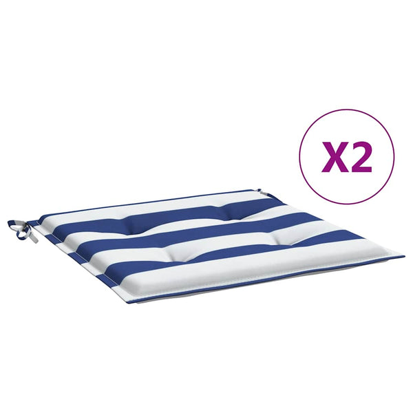 Gestreifte Gartenstuhl Kissen, 2er Set