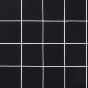 Gartenstuhl Kissen 2er Set Schwarz Karomuster