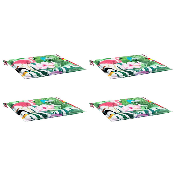 Gartenstuhl Kissen Mehrfarbig 50x50 cm 4er Set