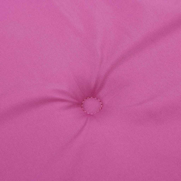 vidaXL Coussins de chaise de jardin 2 pcs Rose 50x50x4 cm Tissu
