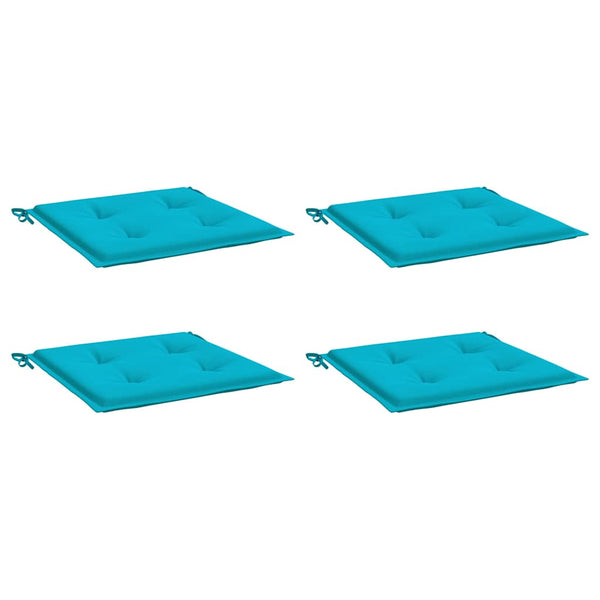 Türkise Gartenstuhl Kissen 4er Set 50x50