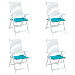 Türkise Gartenstuhl Kissen 4er Set 50x50