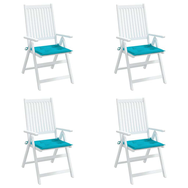 Türkise Gartenstuhl Kissen 4er Set 50x50