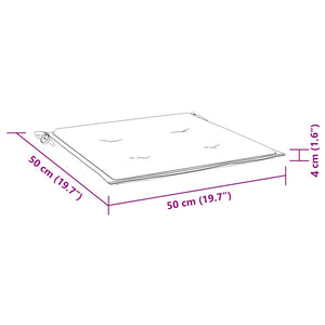 Türkise Gartenstuhl Kissen 4er Set 50x50
