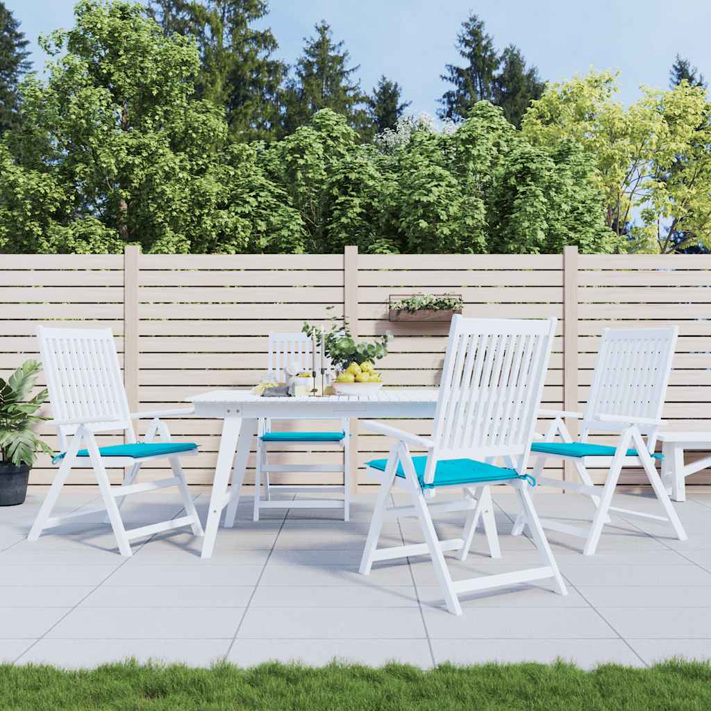 Türkise Gartenstuhl Kissen 4er Set 50x50