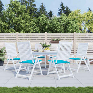 Türkise Gartenstuhl Kissen 6er Set 50x50