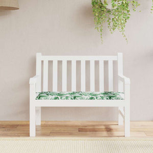 Stuhlpolster Blattmuster Oxford-Stoff 100x50 cm