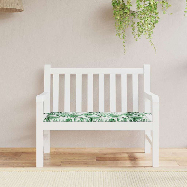Stuhlpolster Blattmuster Oxford-Stoff 100x50 cm