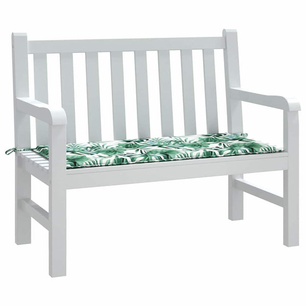 Stuhlpolster Blattmuster Oxford-Stoff 100x50 cm