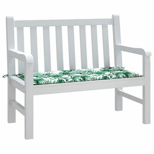 Stuhlpolster Blattmuster Oxford-Stoff 100x50 cm