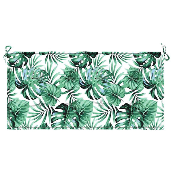Stuhlpolster Blattmuster Oxford-Stoff 100x50 cm
