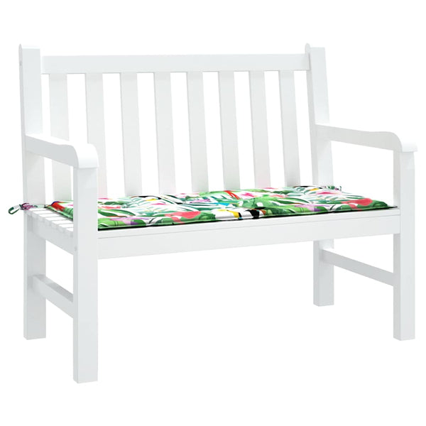 Mehrfarbige Gartenbankauflage, 100x50 cm