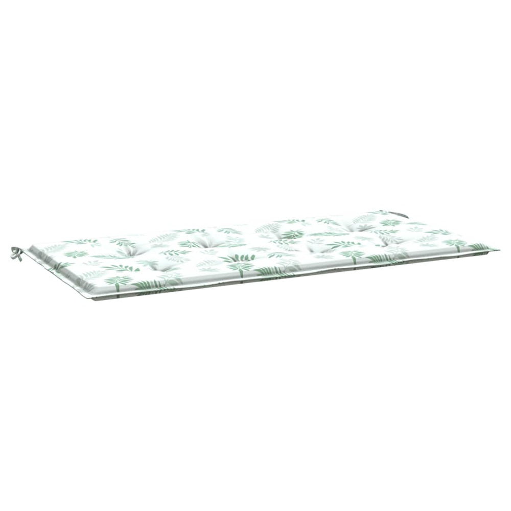 vidaXL Garden Bench Cushion Leaf Pattern 100x50x3 cm Oxford Fabric