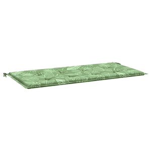 Gartenbankauflage Blattmuster 100x50 cm