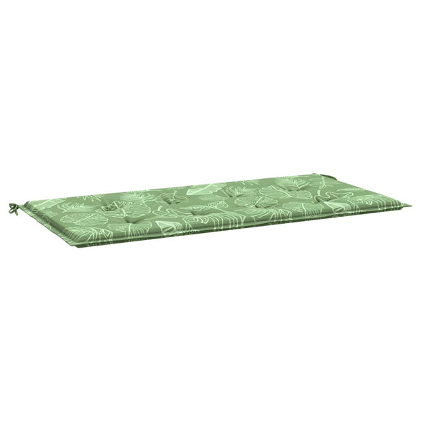 Gartenbankauflage Blattmuster 100x50 cm
