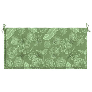 Gartenbankauflage Blattmuster 100x50 cm