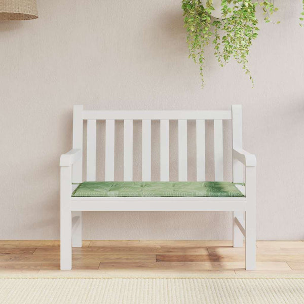 Gartenbankauflage Blattmuster 100x50 cm
