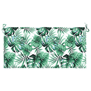 Gartenbankauflage Blattmuster 120x50 cm