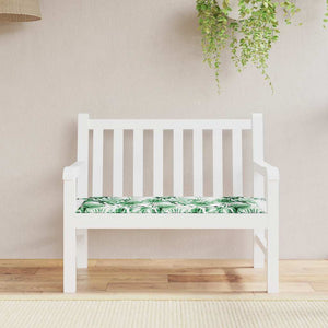 Gartenbankauflage Blattmuster 120x50 cm