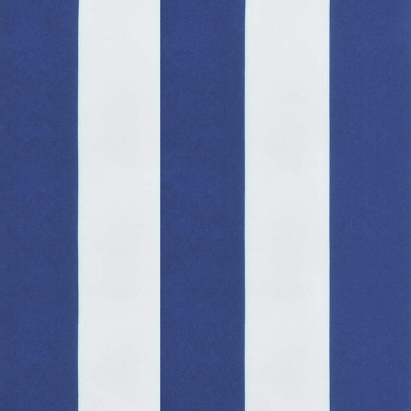 Gestreifte Gartenbank Auflage Blau-Weiß 120x50 cm