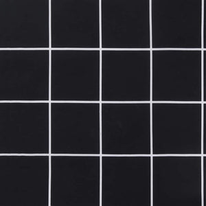 Gartenbank Auflage Schwarz Karomuster 120x50 cm