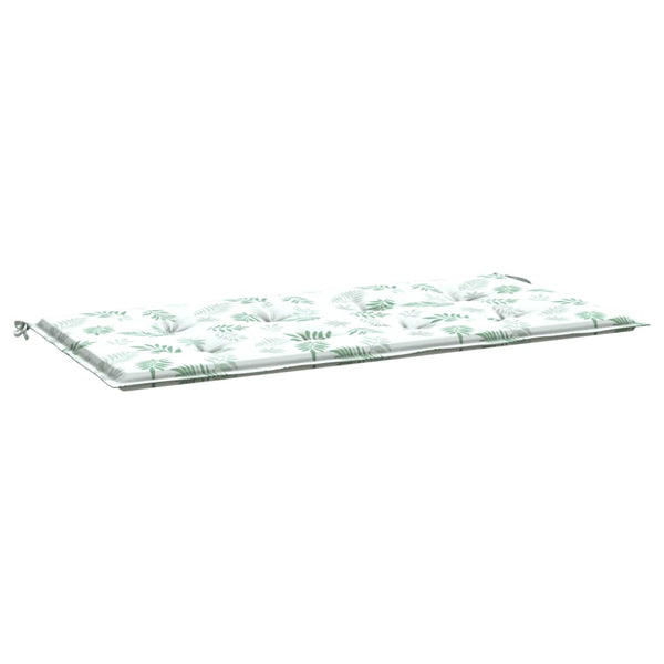 Gartenbank Auflage Blattmuster 120 cm