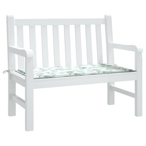 Gartenbank Auflage Blattmuster 120 cm