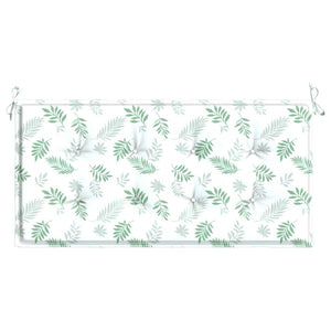 Gartenbank Auflage Blattmuster 120 cm