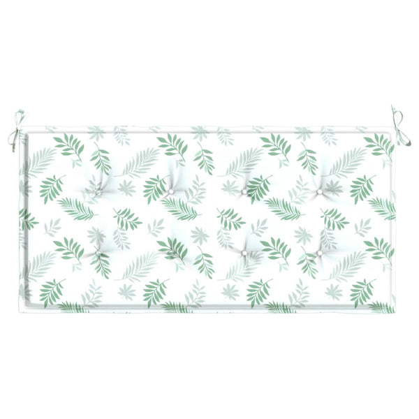 Gartenbank Auflage Blattmuster 120 cm